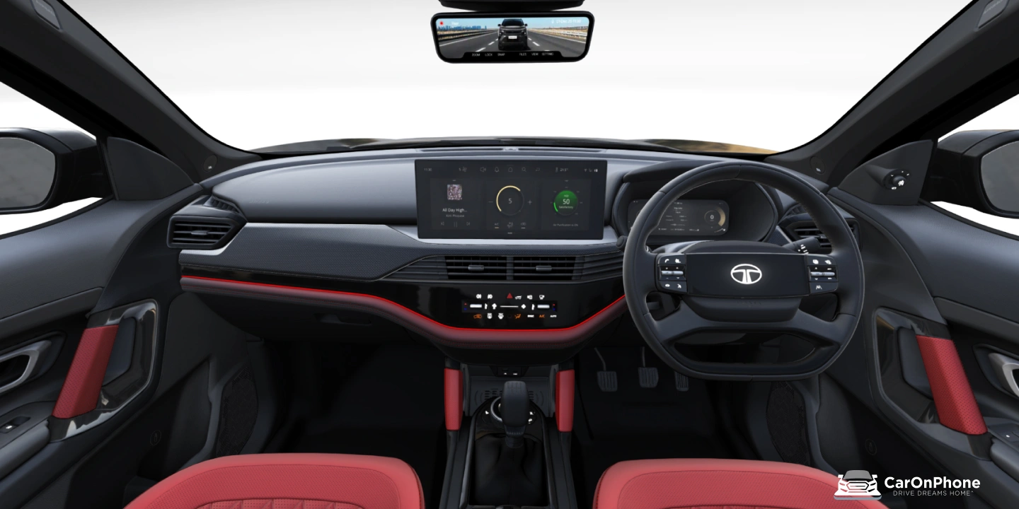 Tata Harrier Ultra Red Dark Diesel Launched Interior