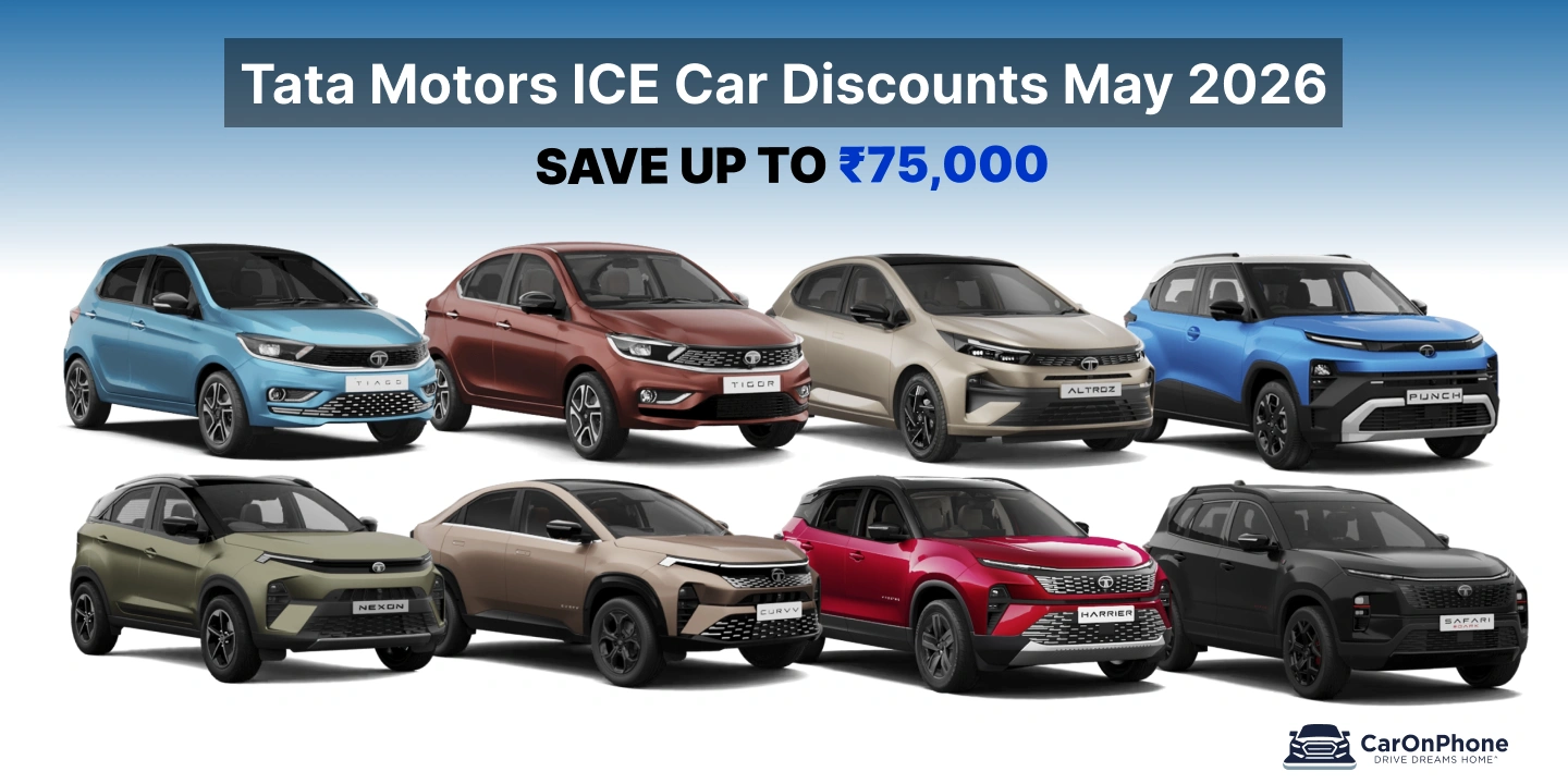 Tata Motors ICE Car Discounts May 2026: Save Up to ₹75,000 on Nexon, Punch & Altroz 1 Tata Motors ICE Car Discounts May 2026_ Save Up to ₹75,000 on Nexon, Punch & Altroz