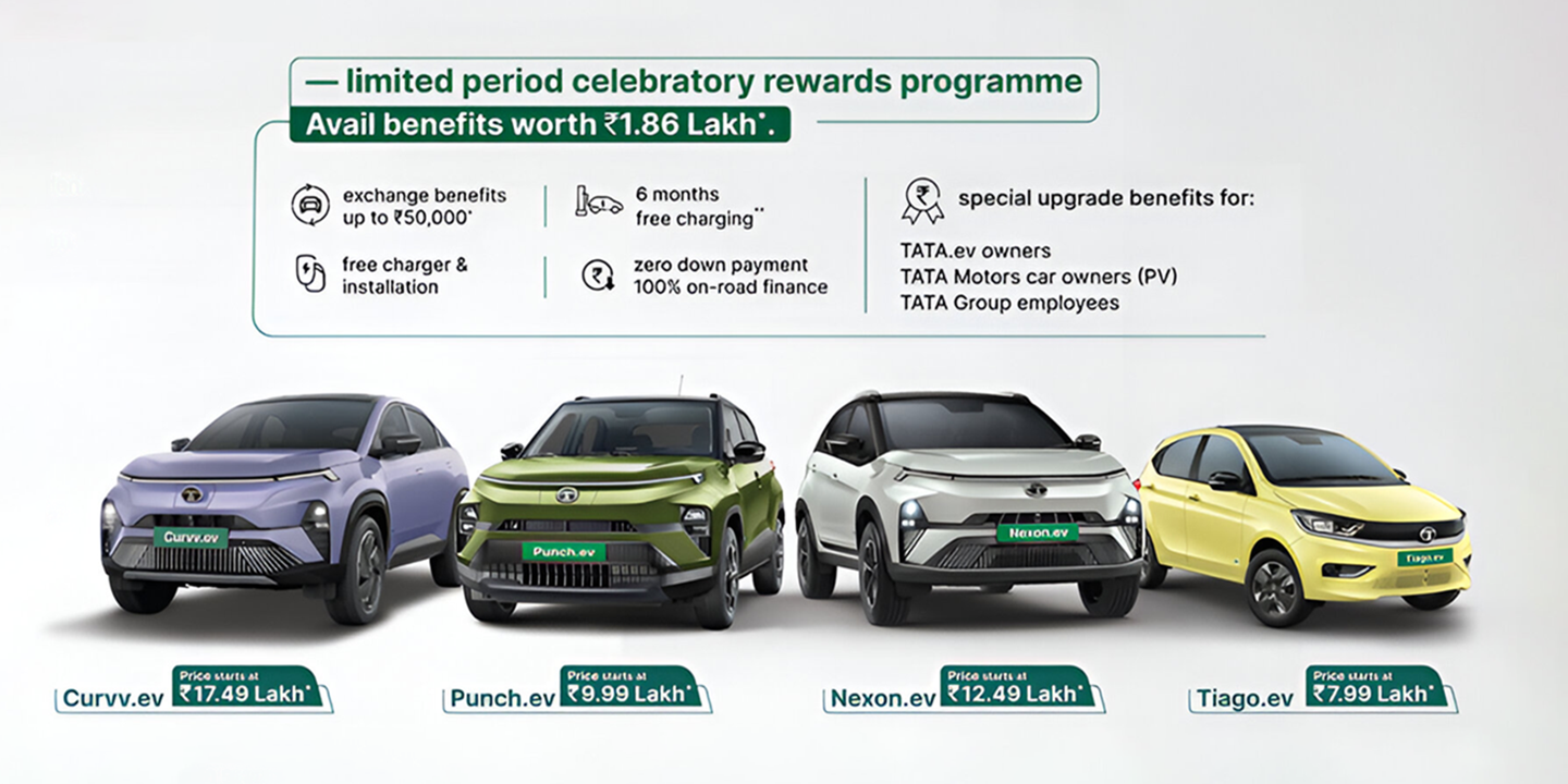 Tata Motors crosses 2 lakh EV sales, announces limited period exclusive benefits