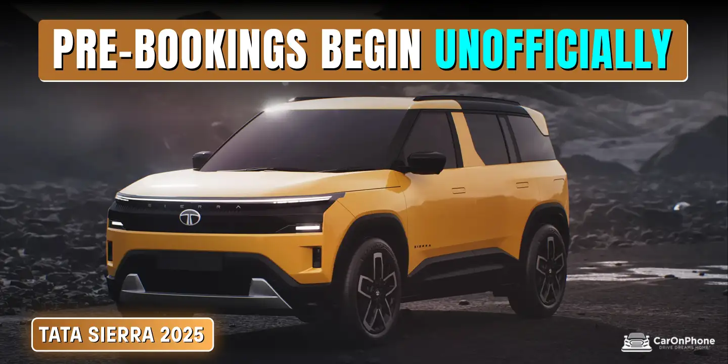 Tata Sierra 2025 Pre-Bookings Begin Unofficially Before November 25 Launch Cover