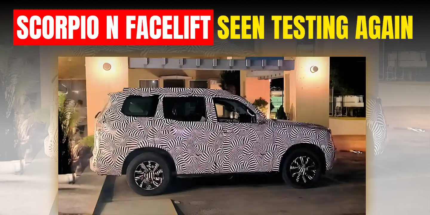Mahindra Scorpio N Facelift Test Mule Spotted Again Cover