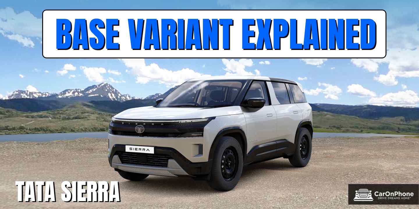 Tata Sierra Base Variant (Smart+) Price, Features & Specifications Explained