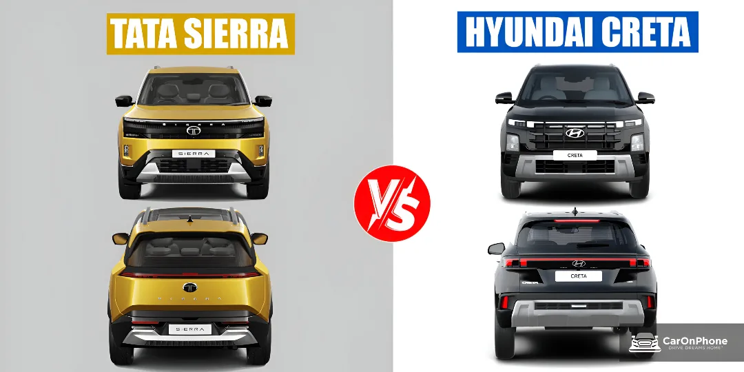 Tata Sierra Design vs Hyundai Creta Design_