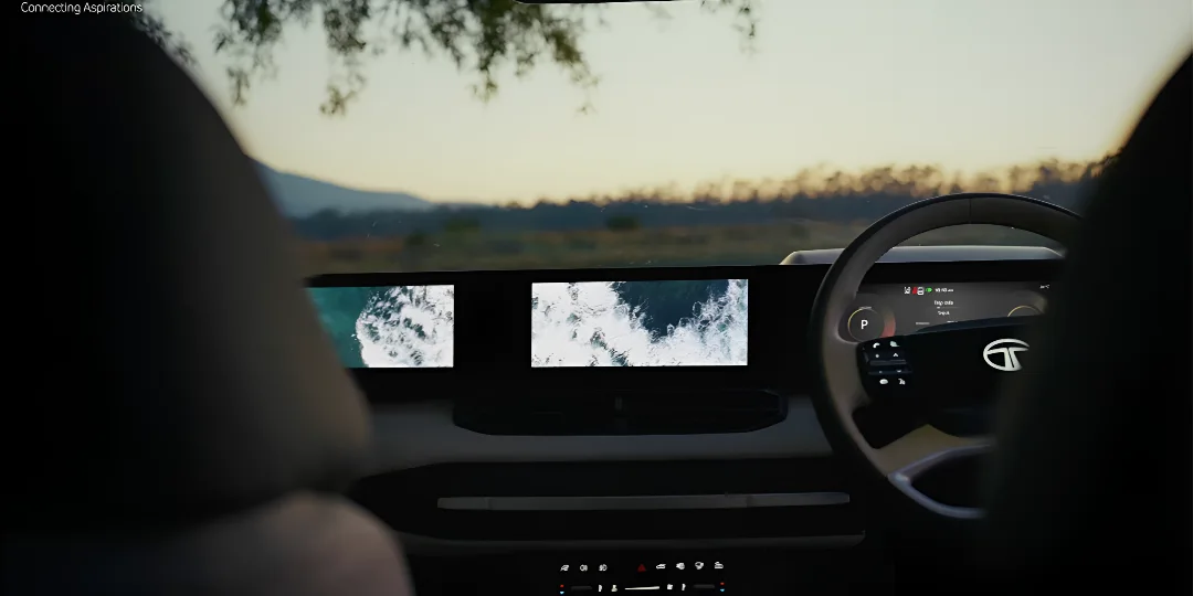 Tata Sierra Interior Details_ Triple-Screen Cabin_