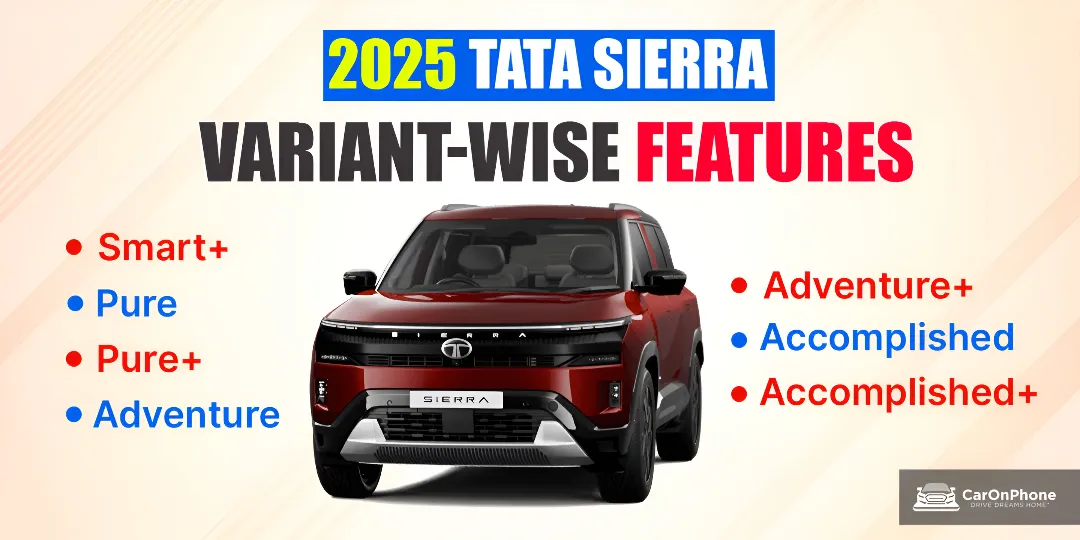 Check Out 2025 Tata Sierra Variant-Wise Features Cover