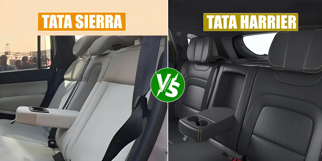 Tata Sierra vs Harrier Rear confort