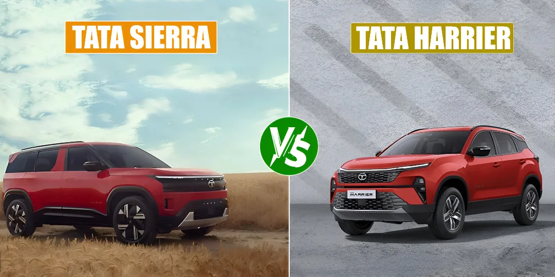 Tata Sierra vs Harrier price