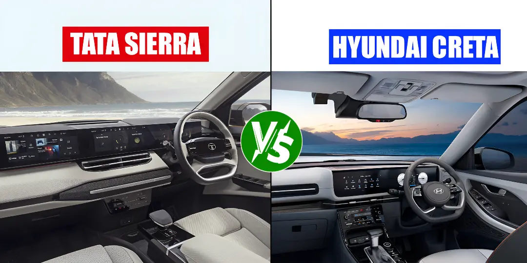 Tata Sierra vs Hyundai Creta Interior Comfort_