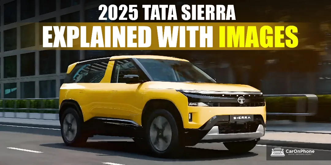 2025 Tata Sierra Exterior, Interior, Features, Safety Features Engine Options Explained in Detail Cover