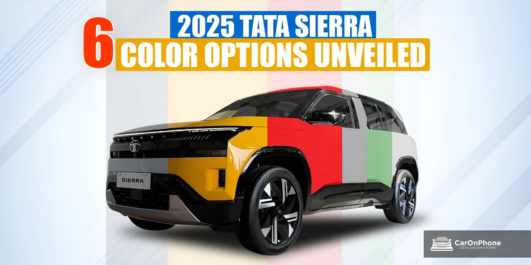 Tata sierra 6 Color Options Unveiled Cover