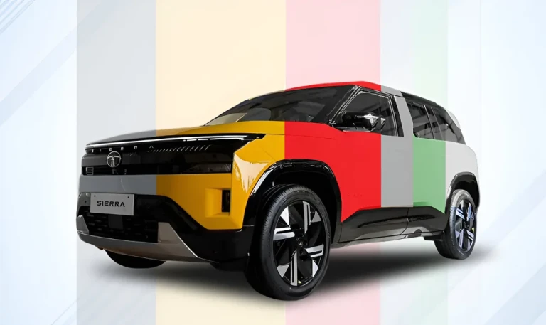 Tata sierra 6 Color Options Unveiled