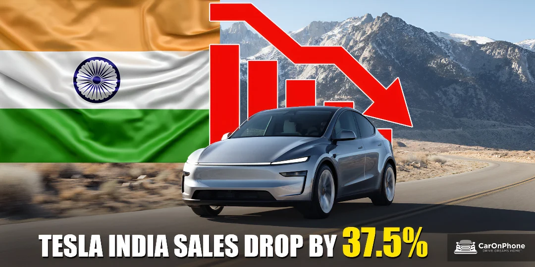 Tesla India Sales Dropped By 37.5 %, Momentum Slowed with 40 Model Y SUV's Sold Amid Growing Electric Vehicle Market Cover