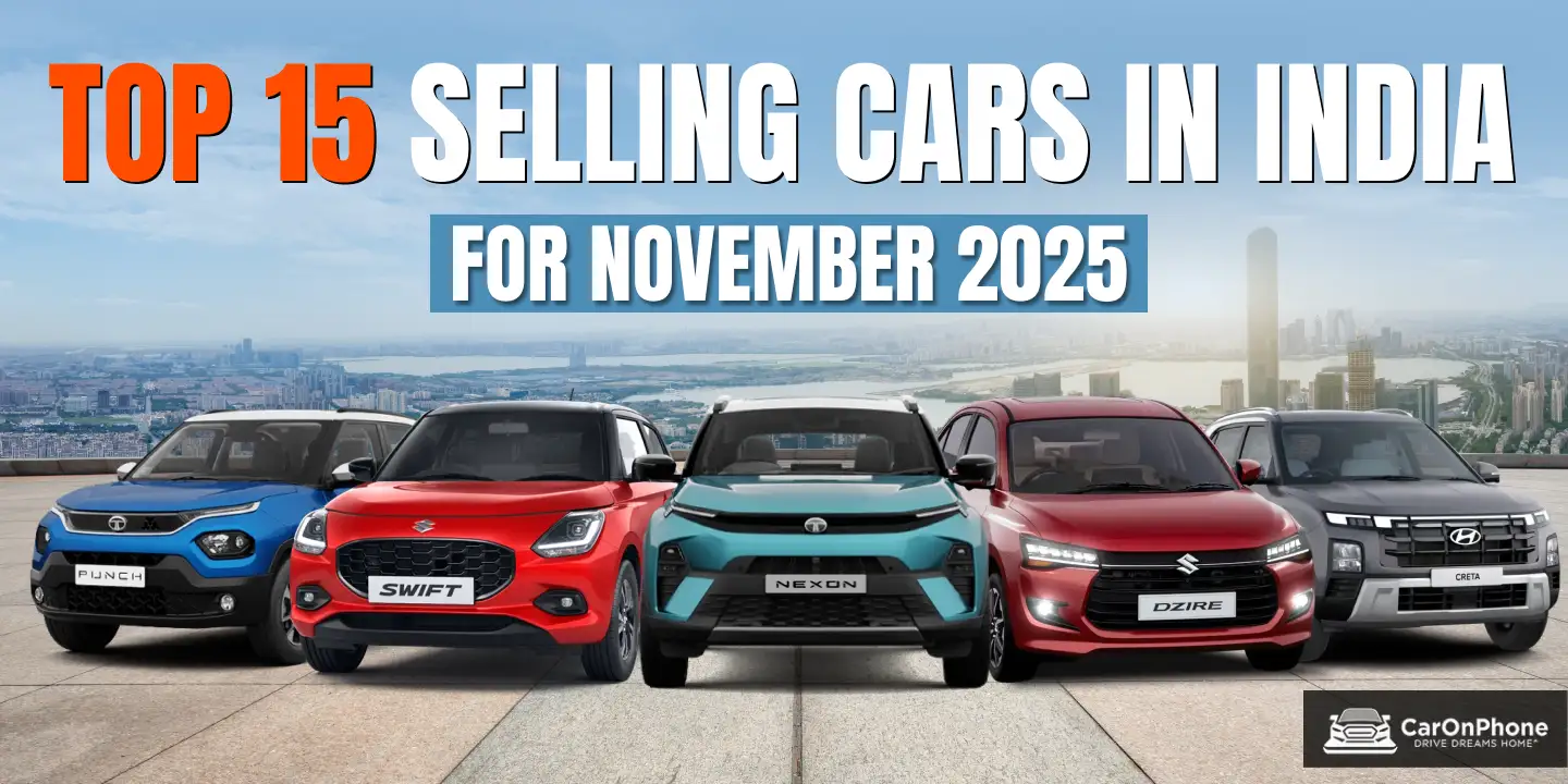 Top 15 Best Selling Cars in India In November 2025