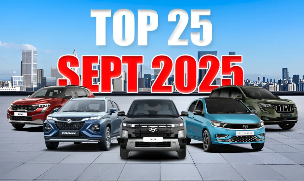 Top 25 Best Selling Cars in India for September 2025
