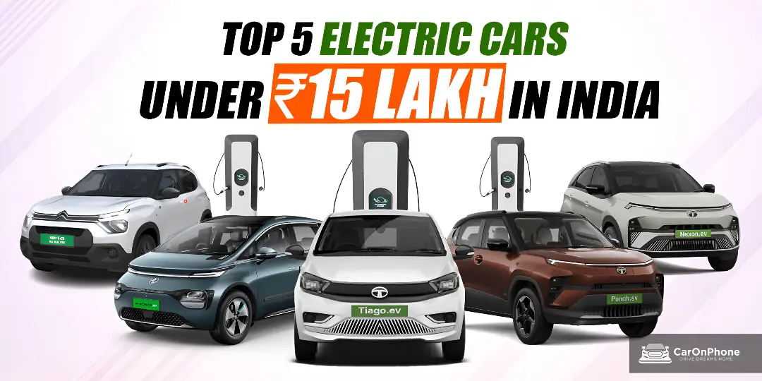 Top 5 Best Electric Cars to Buy in India Under Rs 15 Lakh Cover
