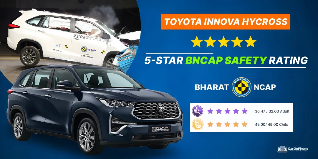 Toyota Innova Hycross Earns 5-Star BNCAP Safety Rating