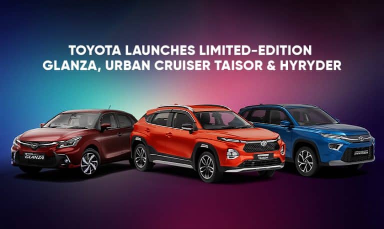 Toyota launches limited-edition Glanza, Urban Cruiser Taisor & Hyryder