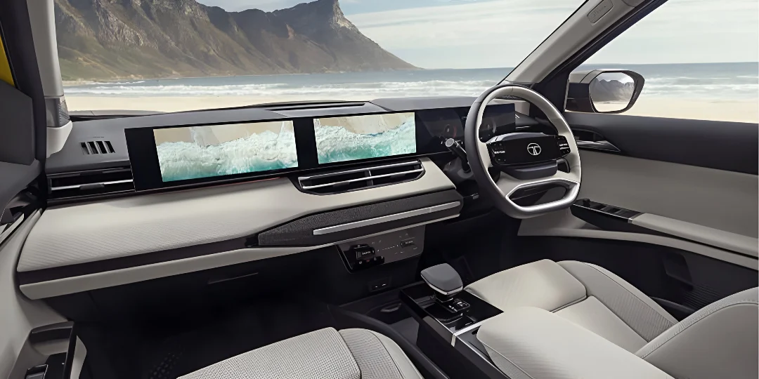 Triple-Screen Dashboard On The Tata Sierra