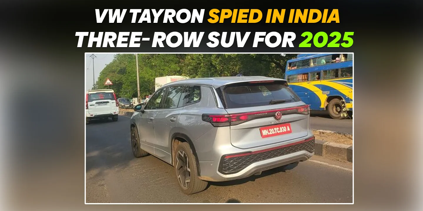 VW Tayron Spied in India – Three-Row SUV for 2025