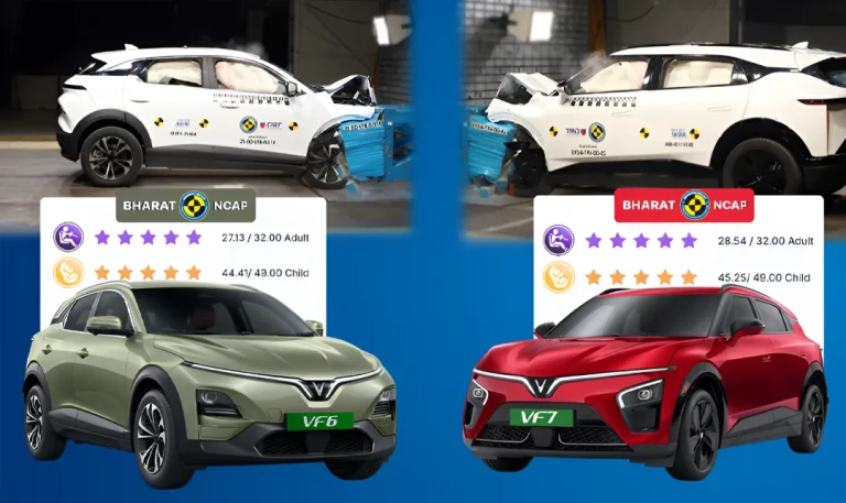 VinFast VF 6, VF 7 Achieve 5 Stars In Bharat NCAP Crash Test