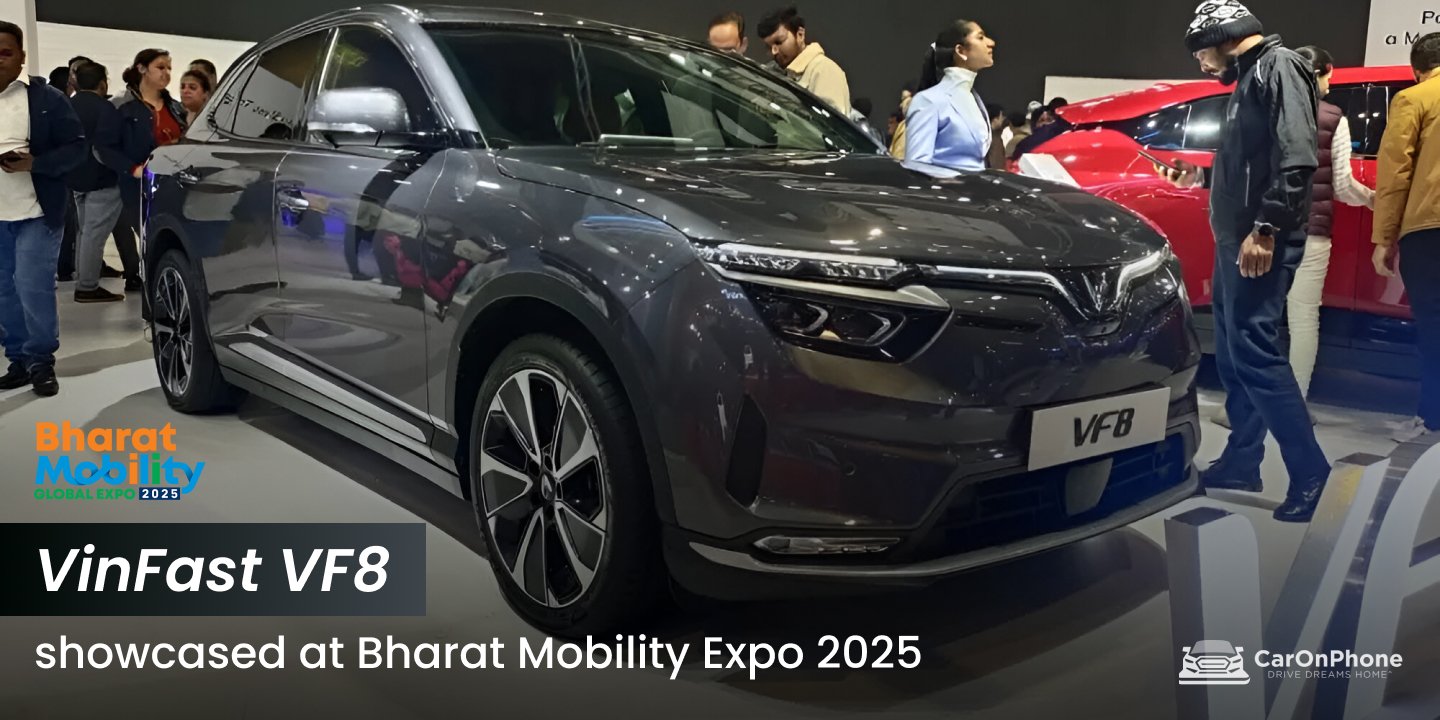 VinFast VF8 showcased at Bharat Mobility Expo 2025