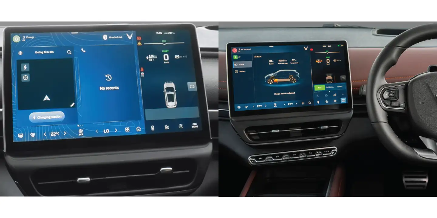 VinFast VF6 and VF7 Cabin and Features