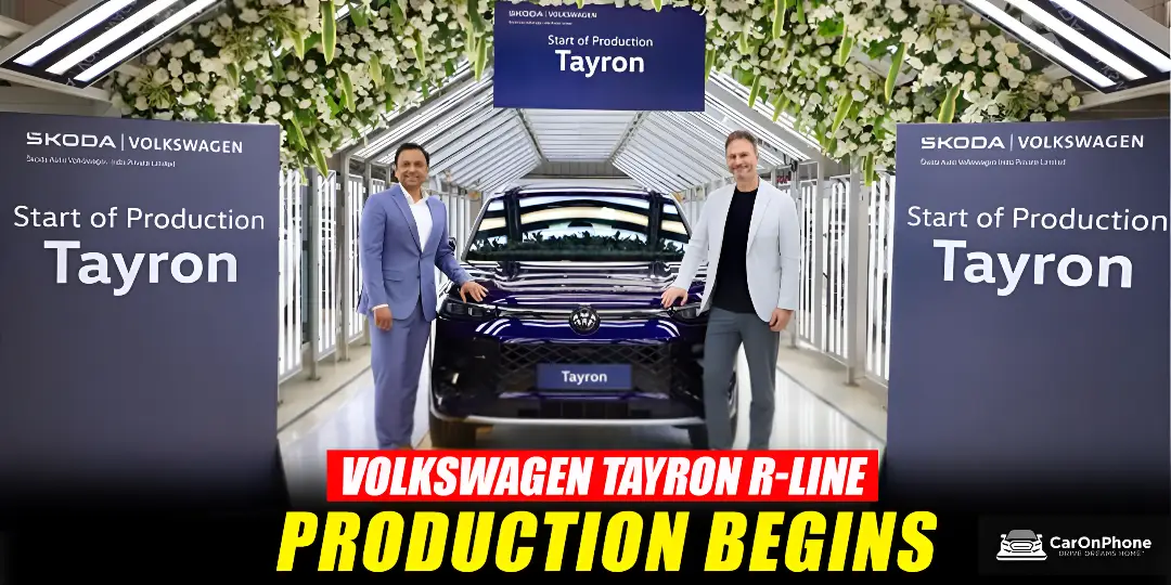 Volkswagen Tayron R-Line production begins at the brand's Chhatrapati Sambhajinagar plant in Maharashtra
