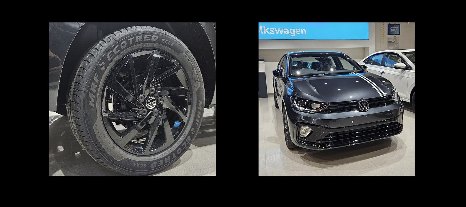 Volkswagen Virtus GT alloy and front
