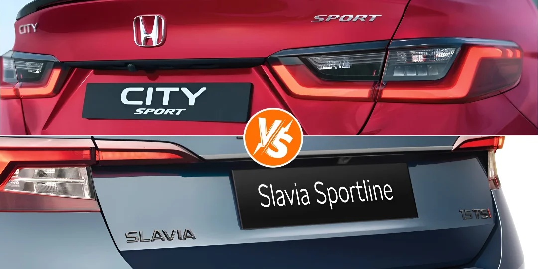 Honda City Sport vs Skoda Slavia Sportline – Detailed Compact Sedan Comparison