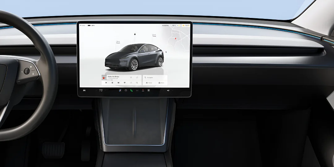 Tesla model Y display