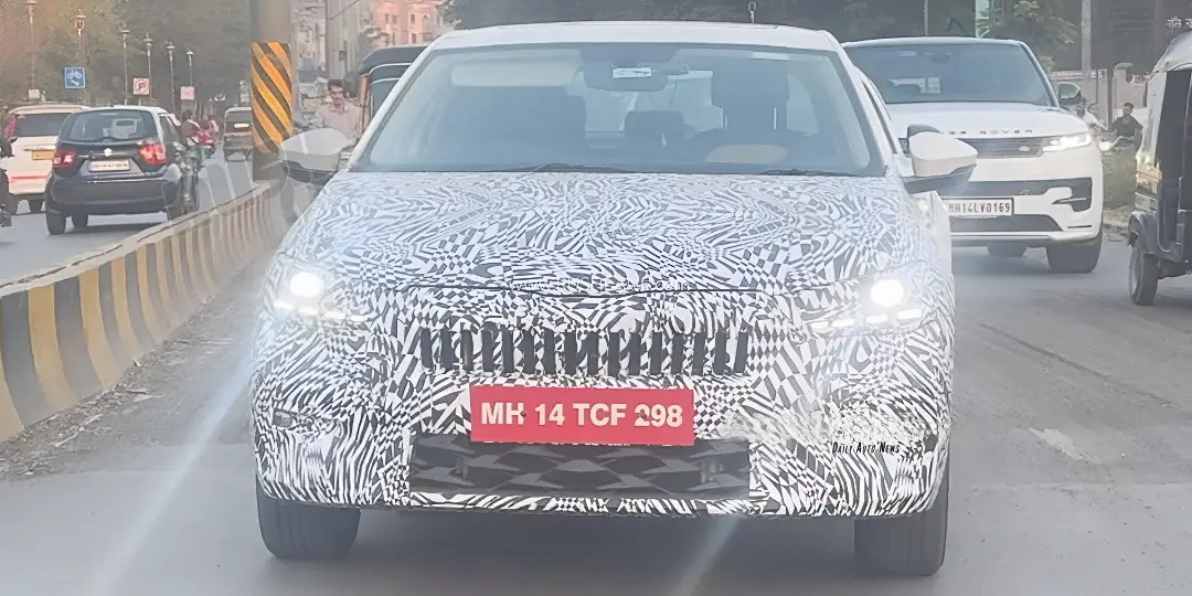 2026 Skoda Slavia Facelift Seen Testing in Pune With New Grille, Lights