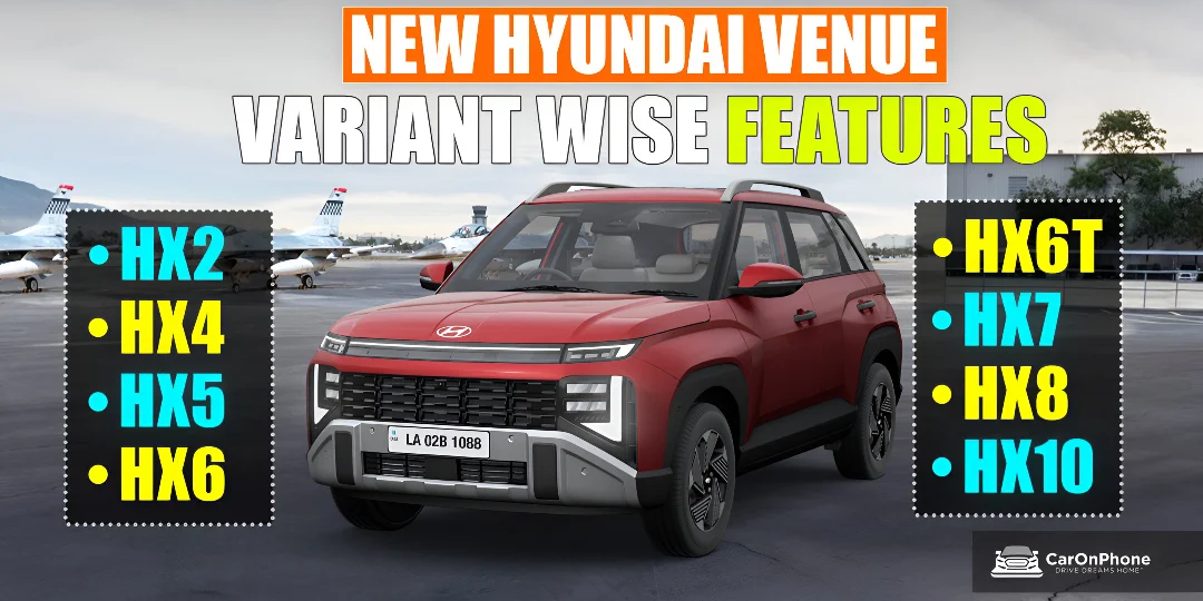 New 2025 Hyundai Venue Variant Wise Features Cover
