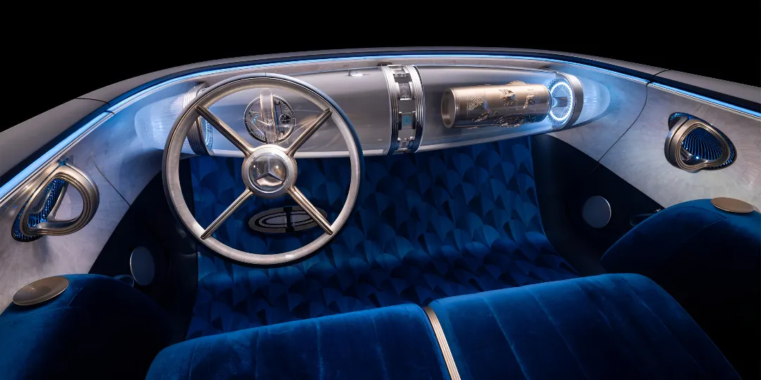 Mercedes-benz vision iconic Interior Designed Like a Luxury Lounge 