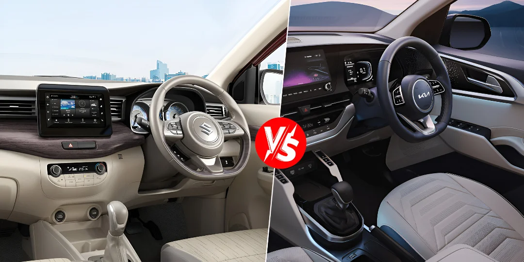 Maruti Ertiga Vs Kia Carens: Driving Feel And Cabin Experience 