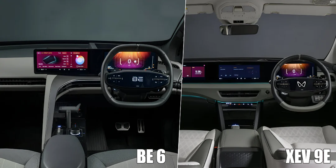 Mahindra BE 6 and XEV 9e interior