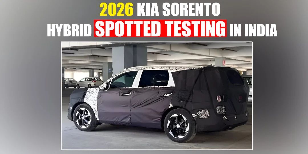 2026 Kia Sorento Hybrid Spotted Testing In India; New 7 Seater SUV Incoming Cover