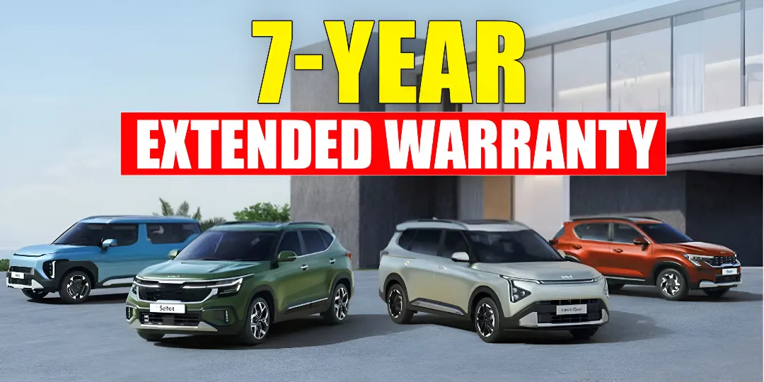 Kia Seltos, syros Sonet, & Carens now get 7-year extended warranty cover