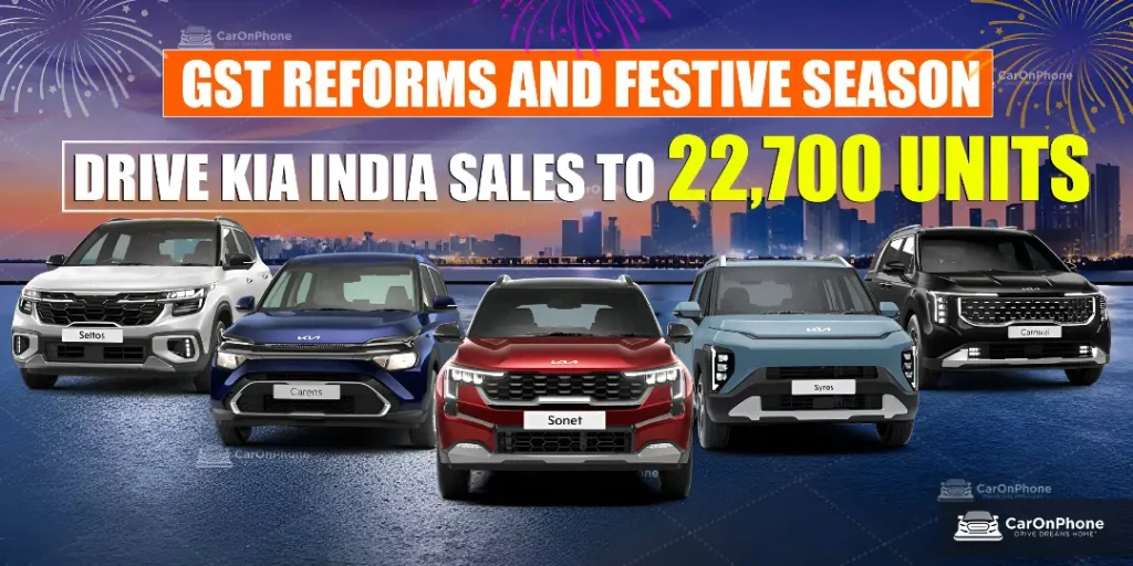 Kia India Sees Festive Sales Surge to 22,700 Units in September 2025