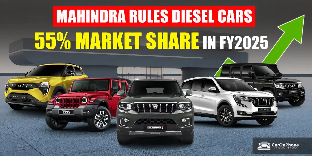Mahindra Accounted For 55% Of Every Diesel Car Sold In India In FY2025 cover