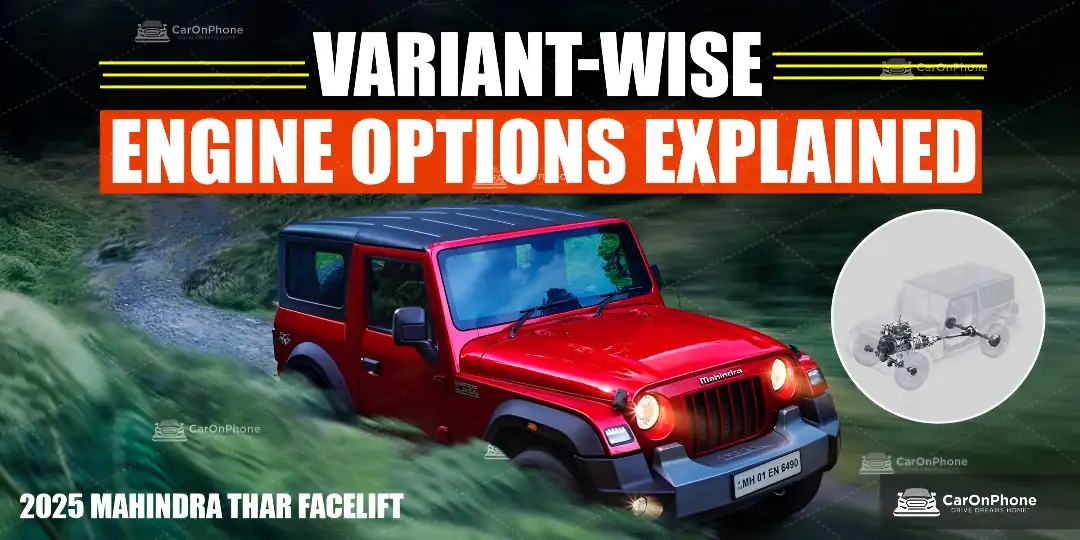 mahindra thar engine options cover
