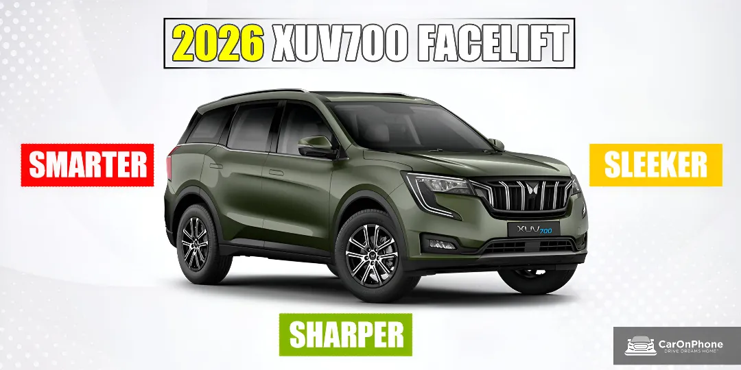 2026 Mahindra XUV700 Facelift: Triple Screens, Premium Cabin, and Major Tech Overhaul Revealed Cover