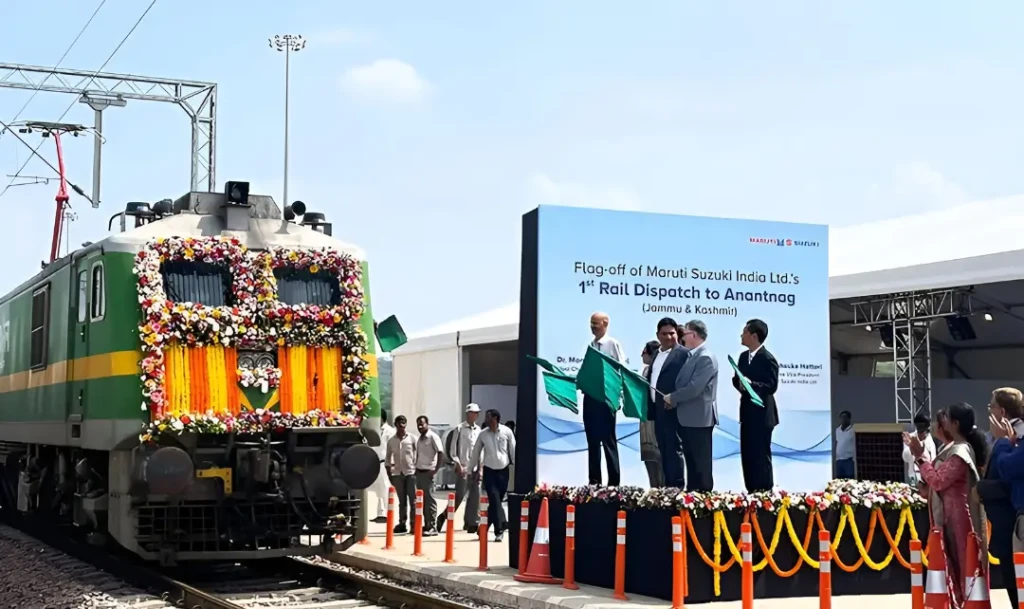 Maruti Becomes First Automaker To Dispatch Cars To Kashmir Valley By Train
