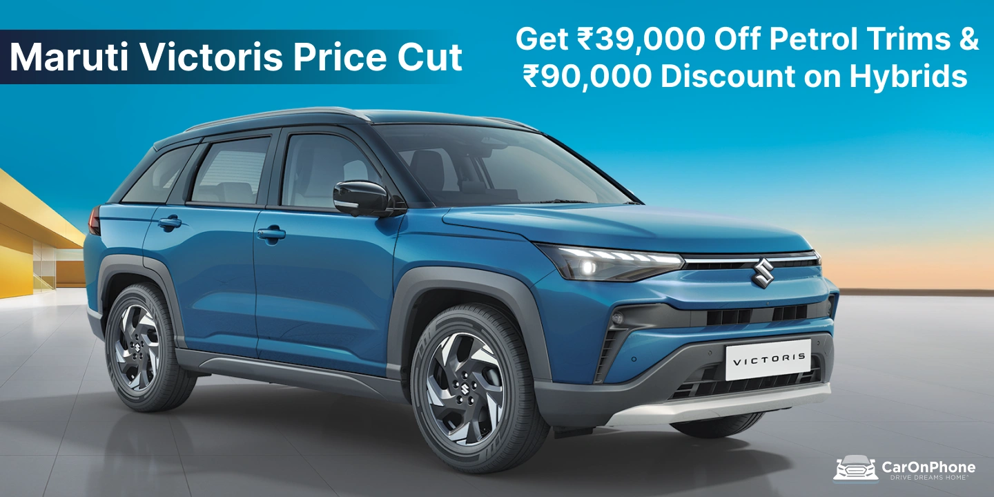 Maruti Victoris Price Cut_ Get Rs39,000 Off Petrol Trims & Rs90,000 Discount on Hybrids