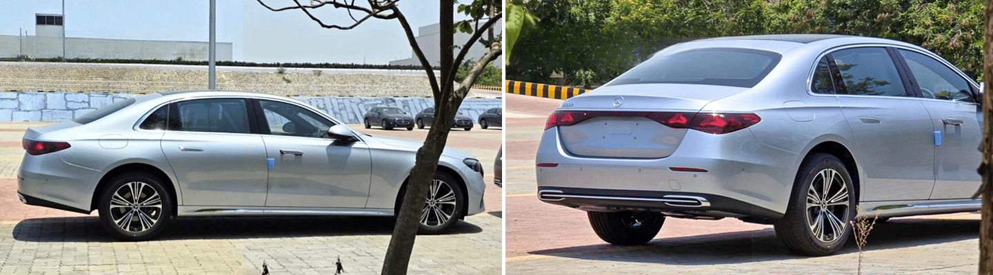 Mercedes-Benz E-Class LWB Spied at Pune Plant