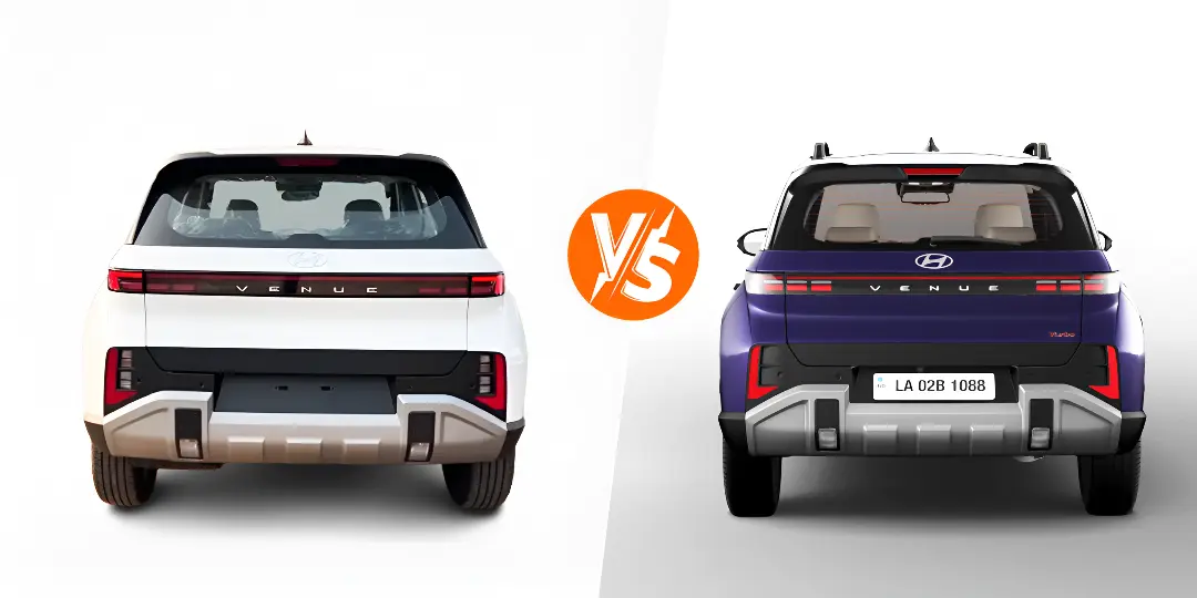 2025 Hyundai Venue Base(HX2) Vs Top Trim (HX10 ) Rear View