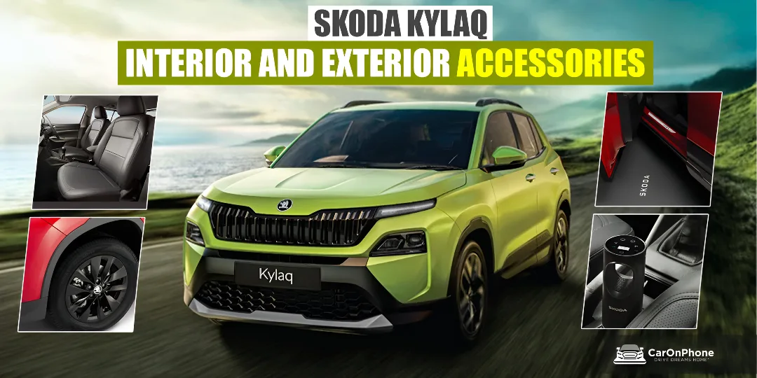 Skoda Kylaq Interior & Exterior Accessories List With Prices Cover