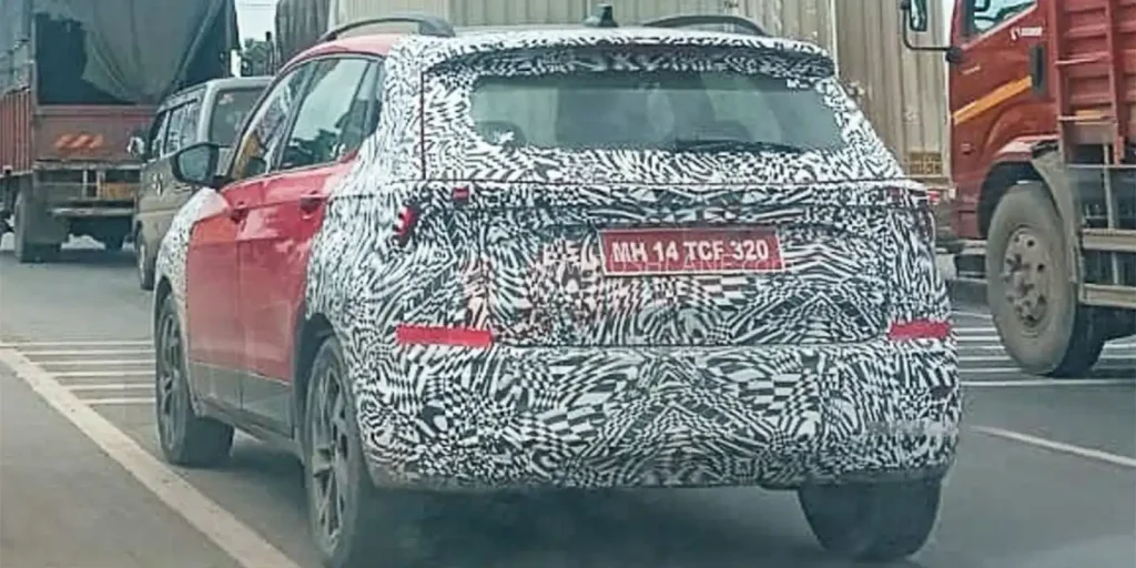 Skoda Kushaq Facelift 2025 Spied Testing