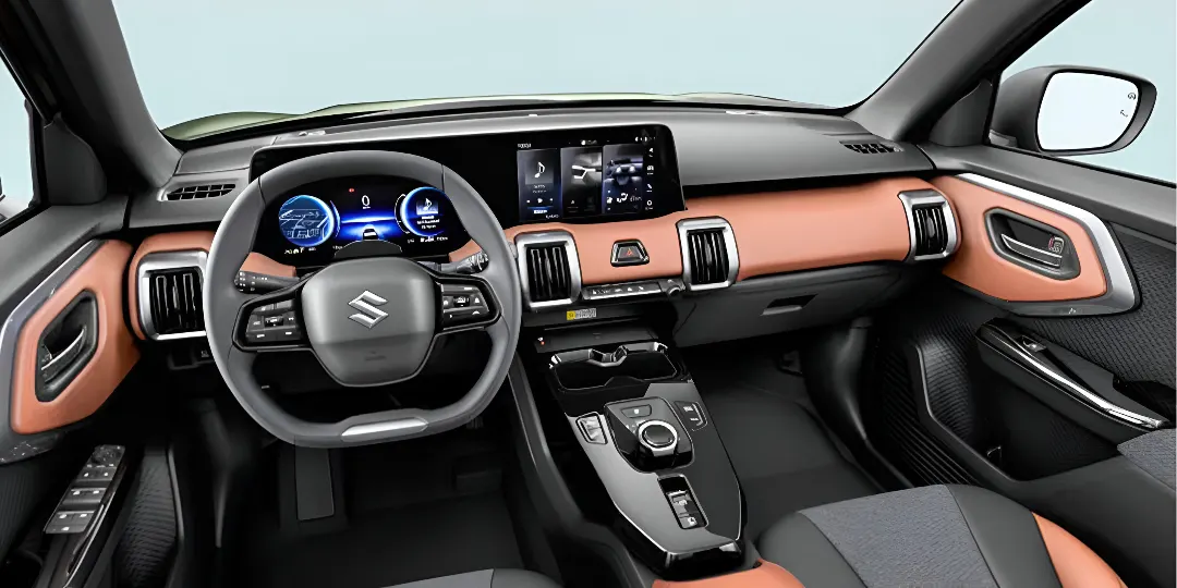 Maruti e Vitara steering wheel interior