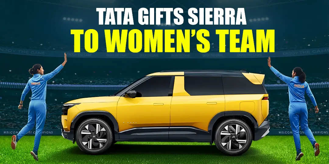 Indian Women’s Cricket Team Will Be Gifted Tata Sierra SUV Cover