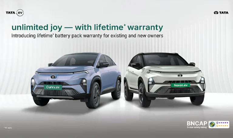 Tata Motors Redefines EV Experience With Lifetime Battery Warranty Offer for Curvv.ev and Nexon.ev 45 kWh